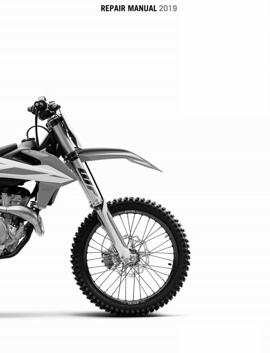 適用於2019-KTM-350-SX-F-XC-F service manual 维修資料 英文和简体中文全车线路图故障代码分析扭矩维修 DIY工具