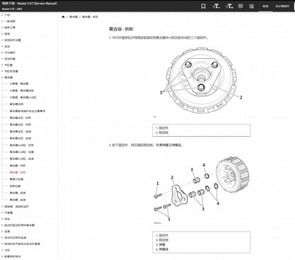 適用於2020-2023 Triumph ROCKET 3GT 凯旋火箭3GT service manual 维修資料简体中文全车线路图故障代码分析扭矩维修DIY工具