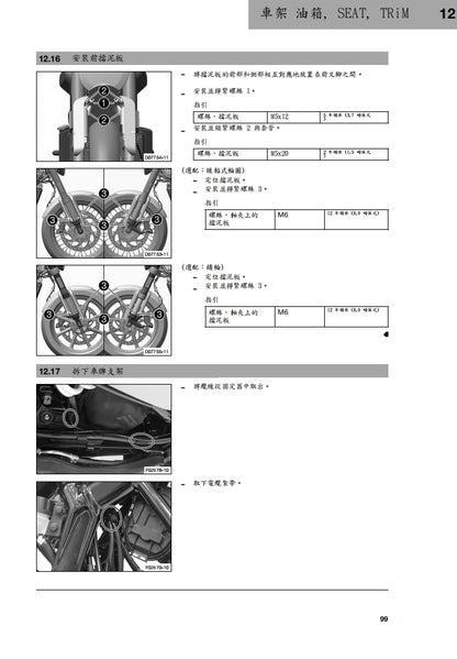 2022 Husqvarna Svartpilen 401維修參考資料（含英文原文與繁體譯文，含扭矩、電路、故障碼）