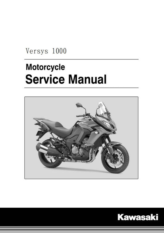 適用於2015 川崎VERSYS 1000維修參考資料（含英文原文與繁體譯文，含扭矩、電路、故障碼）