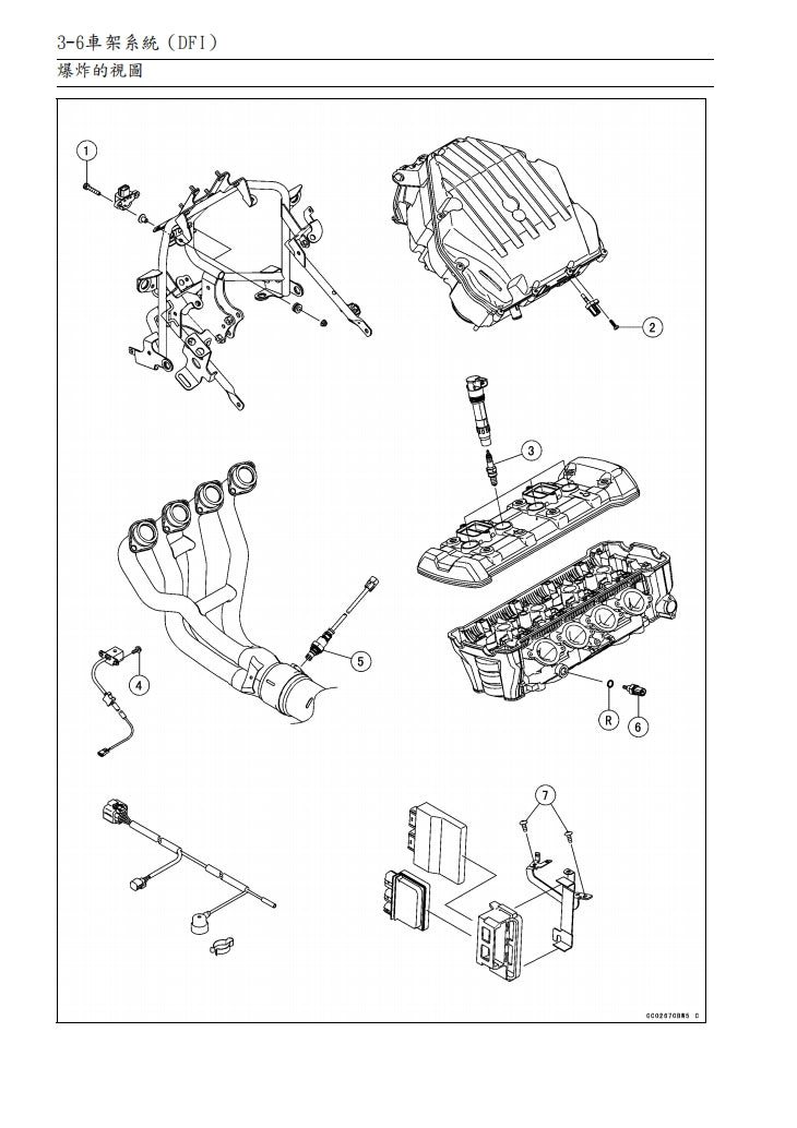 適用於2015 川崎VERSYS 1000維修參考資料（含英文原文與繁體譯文，含扭矩、電路、故障碼）