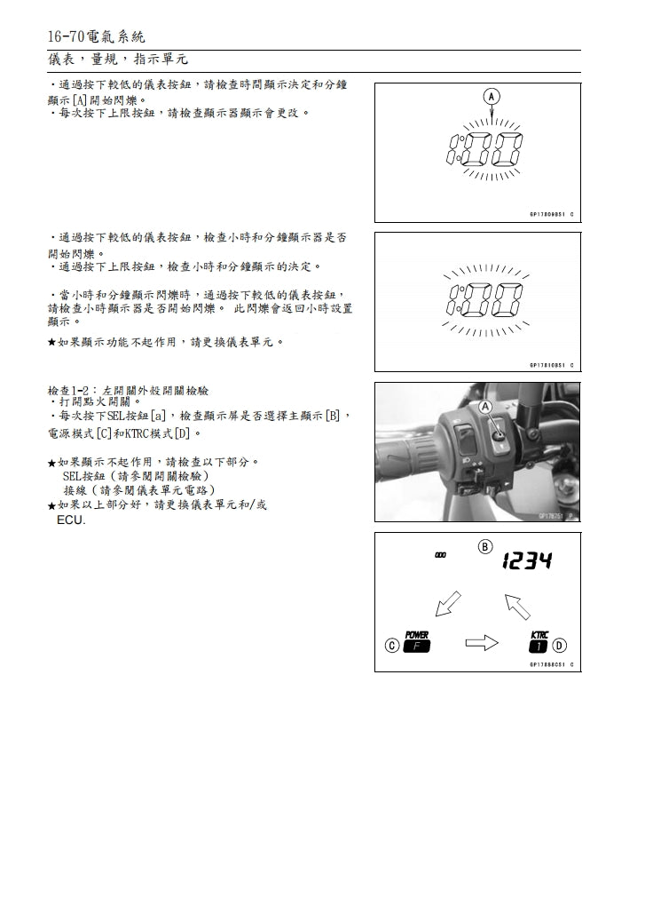 適用於2015 川崎VERSYS 1000維修參考資料（含英文原文與繁體譯文，含扭矩、電路、故障碼）