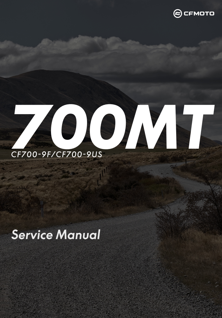 2023 CFMOTO CF700-9F/CF700-9US 700MT維修手冊 PDF（英文＋繁體）｜全車拆解圖｜扭力規格｜原廠維修資料與 DIY 保養指南