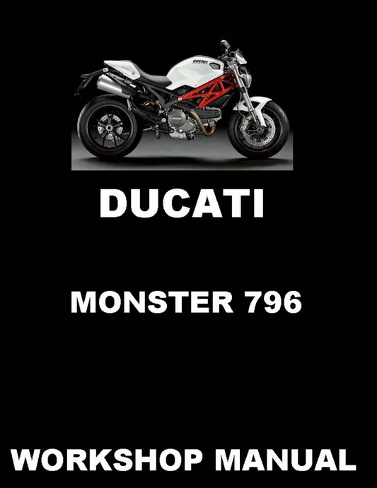 2013 怪獸monster 796維修手冊 PDF（英文＋繁體）｜全車拆解圖｜扭力規格｜原廠維修資料與 DIY 保養指南