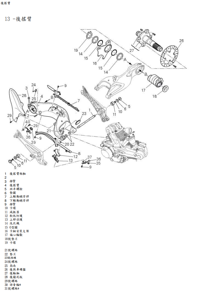 2013 怪獸monster 796維修手冊 PDF（英文＋繁體）｜全車拆解圖｜扭力規格｜原廠維修資料與 DIY 保養指南