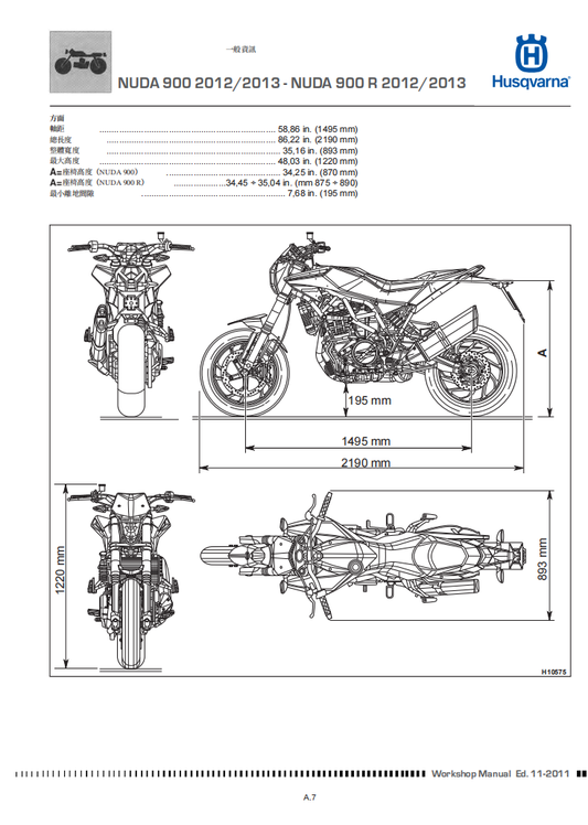 2012-husvarna-nuda-900r維修手冊 PDF（英文＋繁體）｜全車拆解圖｜扭力規格｜原廠維修資料與 DIY 保養指南