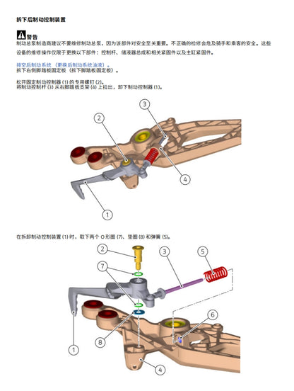適用於2022-2023Monster怪兽937維修參考資料（含英文原文與繁體譯文，含扭矩、電路、故障碼）