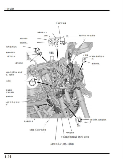 適用於2017 本田X-Adv750维修資料简体中文和英文全车扭矩表拆解图线路图故障代码
