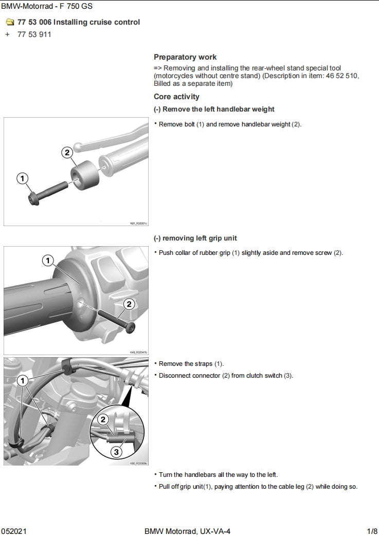 適用於BMW F750GS service manual 维修資料 英文和简体中文全车线路图故障代码分析扭矩维修DIY工具