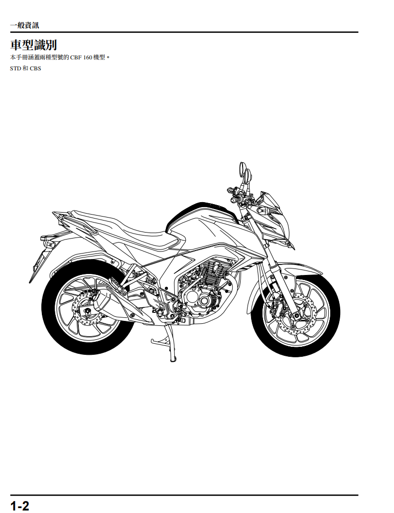 HONDA 2016 CB60R维修手册参考资料（含英文原文与繁体译文，含扭矩、电路、拆解圖）