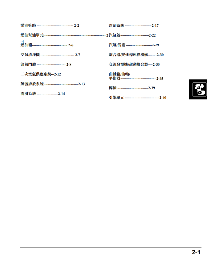 2018本田CBF300 CB300維修手冊 PDF（英文＋繁體）｜全車拆解圖｜扭力規格｜原廠維修資料與 DIY 保養指南