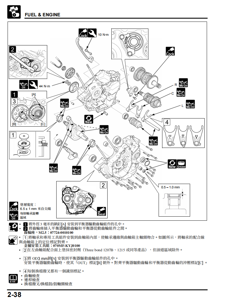 2018本田CBF300 CB300維修手冊 PDF（英文＋繁體）｜全車拆解圖｜扭力規格｜原廠維修資料與 DIY 保養指南