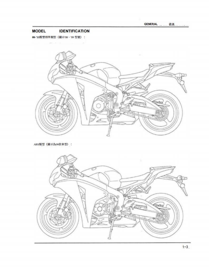 2008-2014 本田CBR1000RR維修手冊 PDF（英文＋繁體）｜全車拆解圖｜扭力規格｜原廠維修資料與 DIY 保養指南