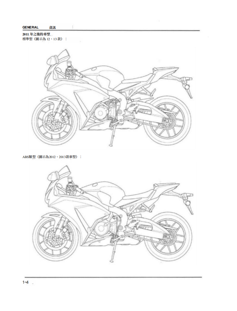 2008-2014 本田CBR1000RR維修手冊 PDF（英文＋繁體）｜全車拆解圖｜扭力規格｜原廠維修資料與 DIY 保養指南