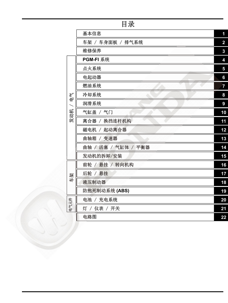 2021本田CBR400R NX400 CB400F維修手冊 PDF简体中文｜全車拆解圖｜扭力規格｜原廠維修資料與 DIY 保養指南