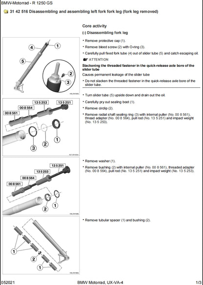 BMW R1250GS k50 service manual