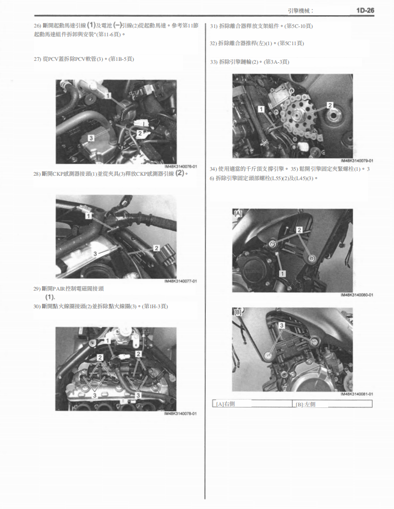 2021 鈴木GSX-S1000 GT維修手冊 PDF（英文＋繁體）｜全車拆解圖｜扭力規格｜原廠維修資料與 DIY 保養指南