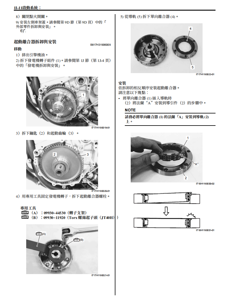 2007 鈴木GSF650F GSF650維修手冊 PDF（英文＋繁體）｜全車拆解圖｜扭力規格｜原廠維修資料與 DIY 保養指南