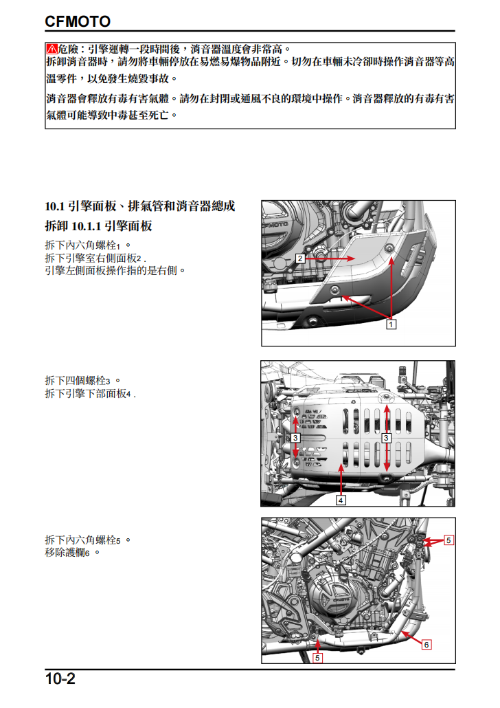 2023 CFMOTO Ibex450-CF400-8 CF400-8F繁體中文＋故障代码解析＋全车扭矩表｜摩托车维修DIY工具资料