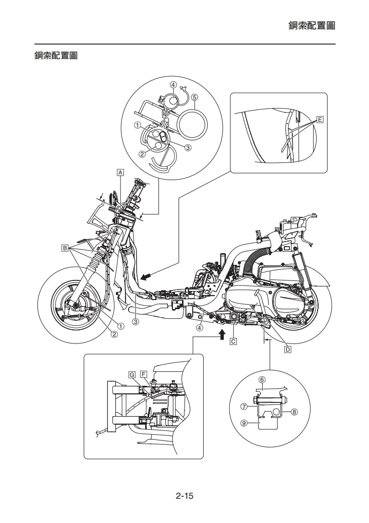2017年雅馬哈JOG SWEET維修參考資料（含英文原文與繁體譯文，含扭矩、電路、故障碼）