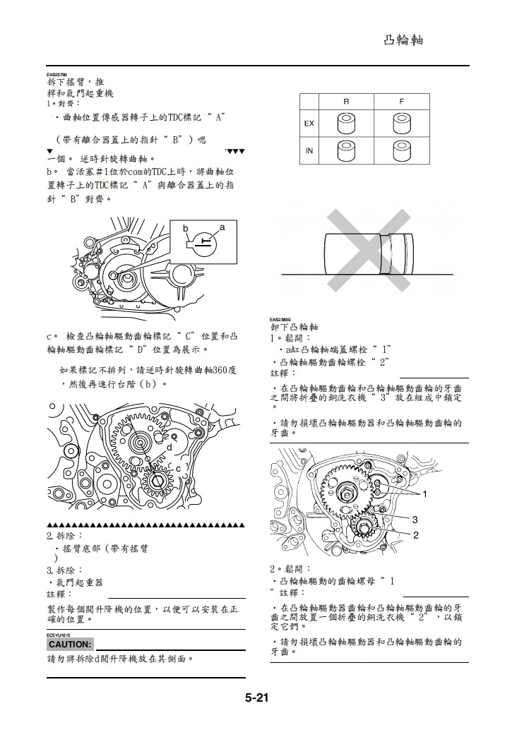 適用於2007雅馬哈MT01維修參考資料（含英文原文與繁體譯文，含扭矩、電路、故障碼）