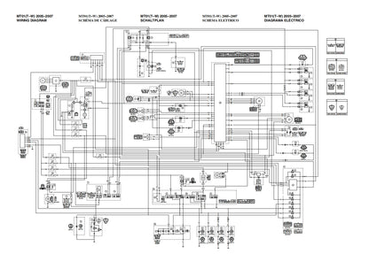適用於2007雅馬哈MT01維修參考資料（含英文原文與繁體譯文，含扭矩、電路、故障碼）