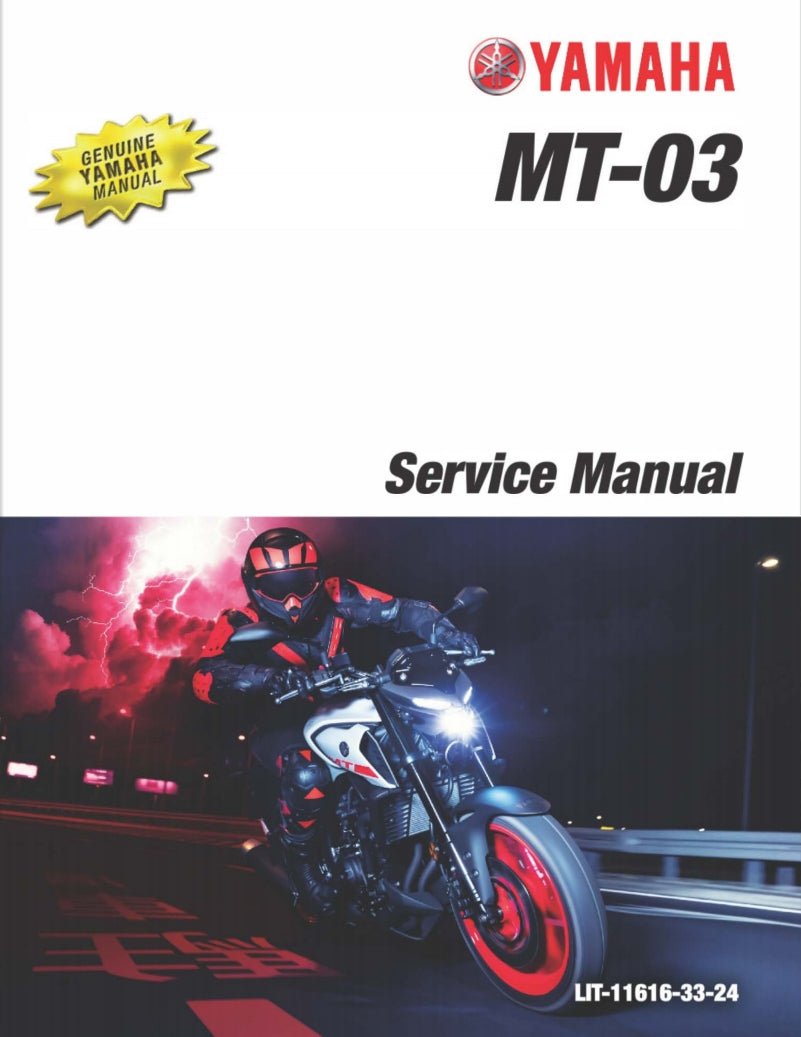 適用於2020年雅馬哈MT03維修參考資料（含英文原文與繁體譯文，含扭矩、電路、故障碼）