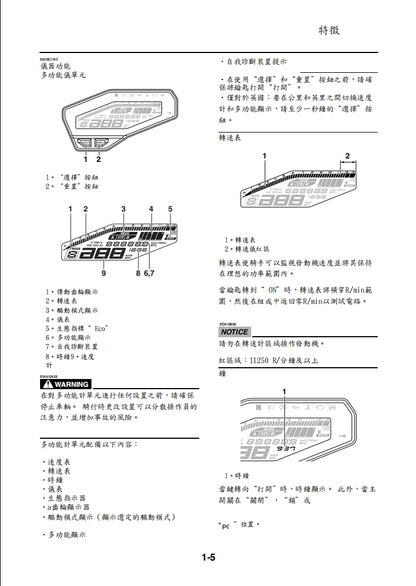 適用於2014年雅馬哈MT09維修參考資料（含英文原文與繁體譯文，含扭矩、電路、故障碼）