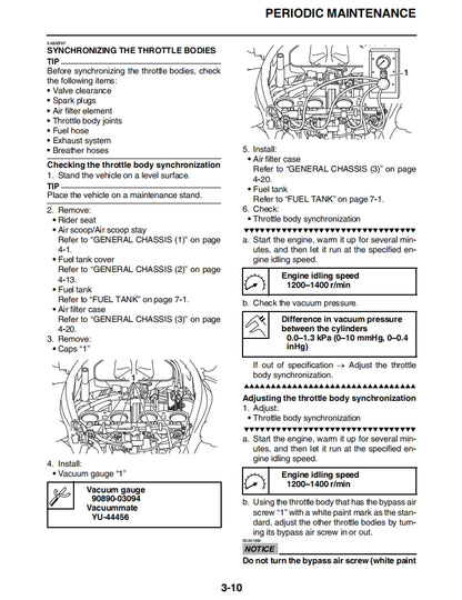 yamaha 2018 MT10 Service Manual Vehicle parts disassembly diagram fault code query vehicle torque data and circuit diagram