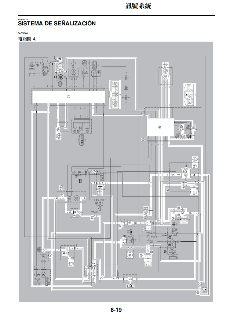2014-2015 雅馬哈Tricity MW125維修手冊 PDF（西班牙语＋繁體）｜全車拆解圖｜扭力規格｜原廠維修資料與 DIY 保養指南