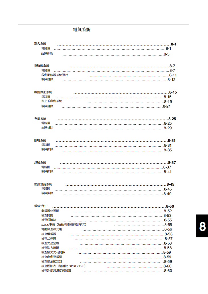2024 雅馬哈NMAX维修手册 PDF｜繁體中文＋故障代码解析＋全车扭矩表｜摩托车维修DIY工具资料