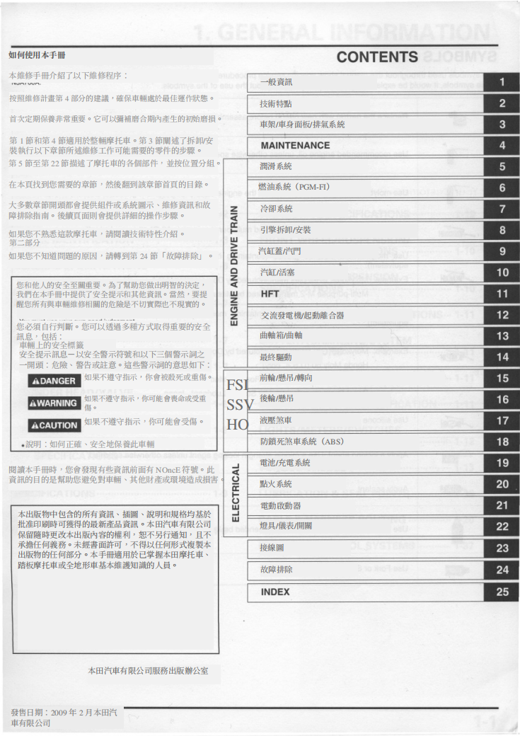 本田DN-01 NSA700A維修手冊 PDF（英文＋繁體）｜全車拆解圖｜扭力規格｜原廠維修資料與 DIY 保養指南