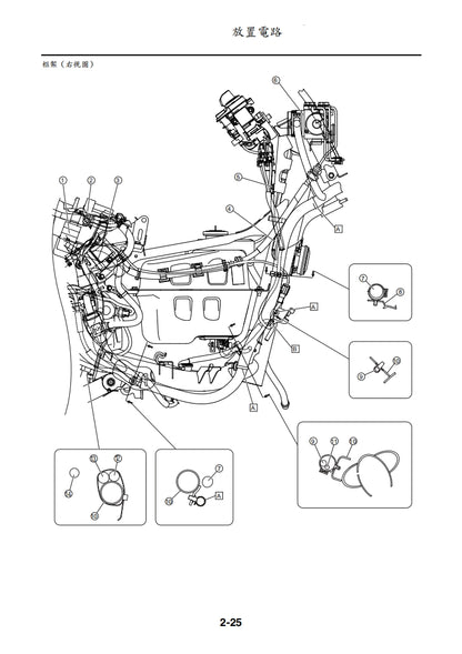 2022年雅馬哈NMAX維修參考資料（含英文原文與繁體譯文，含扭矩、電路、故障碼）
