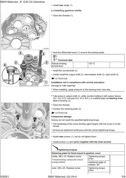 BMW R1250 GSAdventure K51 service manual