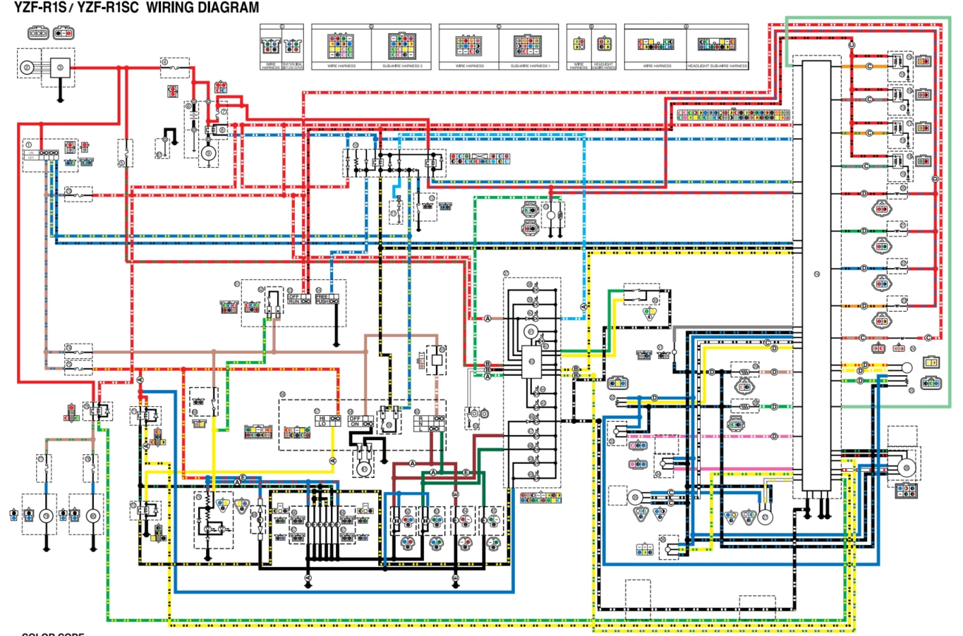 適用於2004-2006年雅馬哈R1維修參考資料（含英文原文與繁體譯文，含扭矩、電路、故障碼）