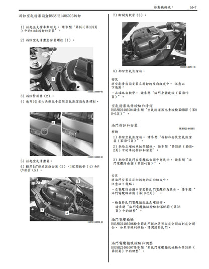 適用於2008-2009 GSX-R750維修參考資料（含英文原文與繁體譯文，含扭矩、電路、故障碼）