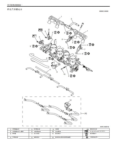 適用於2008-2009 GSX-R750維修參考資料（含英文原文與繁體譯文，含扭矩、電路、故障碼）