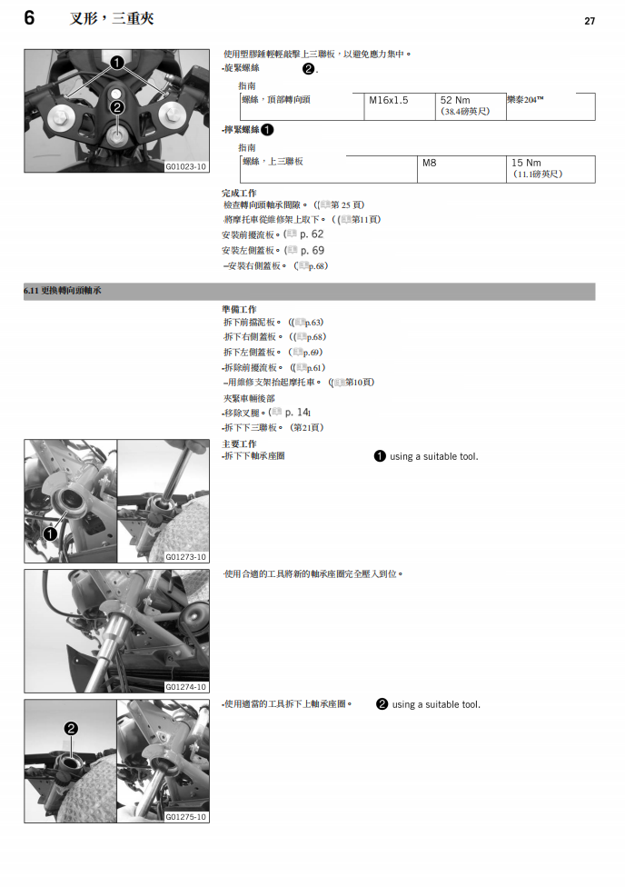 KTM 2014 RC390 維修手冊 PDF（英文＋繁體）｜全車拆解圖｜扭力規格｜原廠維修資料與 DIY 保養指南