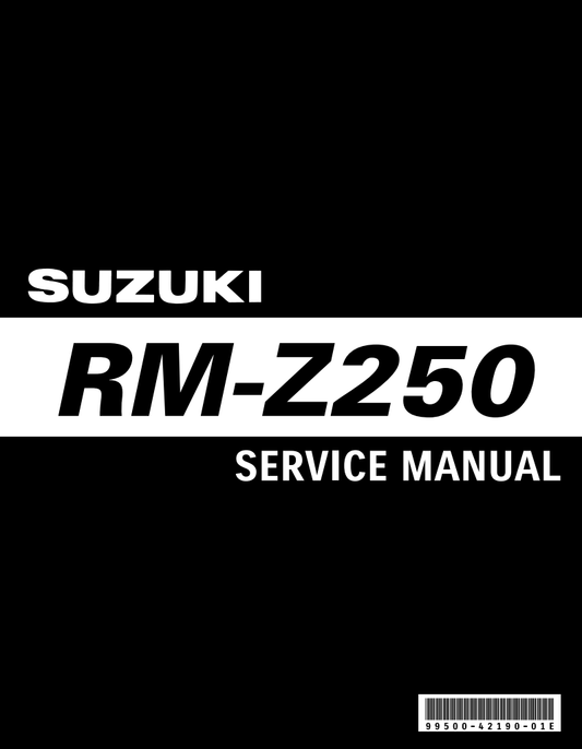 2010 鈴木RM Z250維修手冊 PDF（英文＋繁體）｜全車拆解圖｜扭力規格｜原廠維修資料與 DIY 保養指南