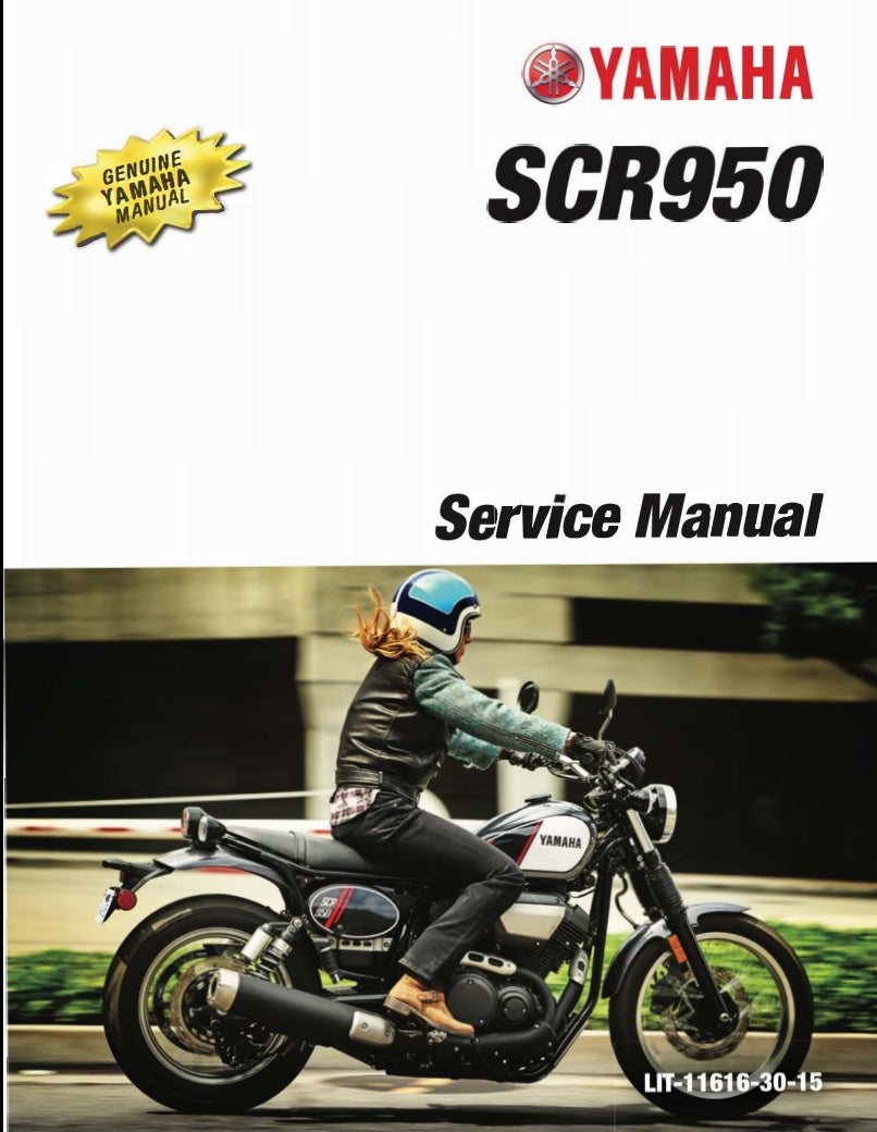 適用於2017-2021雅马哈SCR950 XV950 service manual 维修資料英文和简体中文全车线路图故障代码分析扭矩维修DIY工具