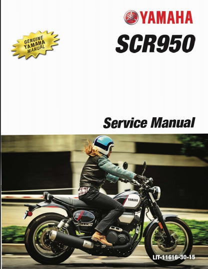 適用於2017-2021雅马哈SCR950 XV950 service manual 维修資料英文和简体中文全车线路图故障代码分析扭矩维修DIY工具