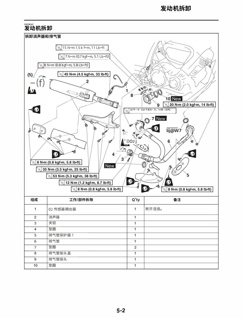適用於2017-2021雅马哈SCR950 XV950 service manual 维修資料英文和简体中文全车线路图故障代码分析扭矩维修DIY工具