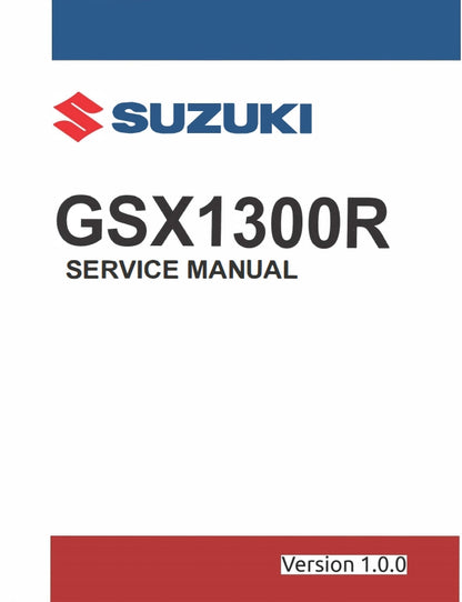 適用於Suzuki 2022 GSX1300R Service Manual 铃木隼 维修資料 英文和简体中文全车线路图故障代码分析扭矩维修DIY工具