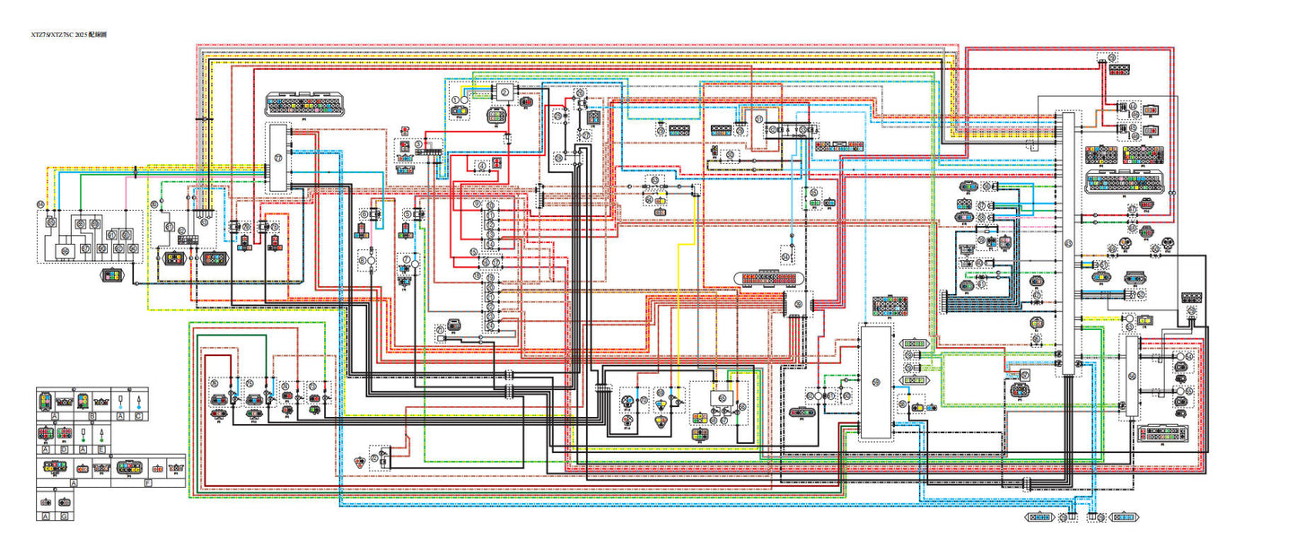 Yamaha 2025 Ténéré 700 T700維修手冊 PDF（英文＋繁體）｜全車線路圖｜故障碼解析｜扭力規格｜原廠維修資料與 DIY 保養指南