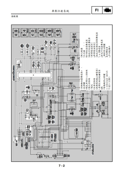 適用於2005年雅馬哈TMAX500維修參考資料（含英文原文與繁體譯文，含扭矩、電路、故障碼）