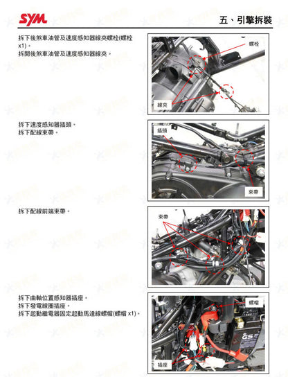 適用於三陽MAXSYM TL500  TL47W1維修參考資料