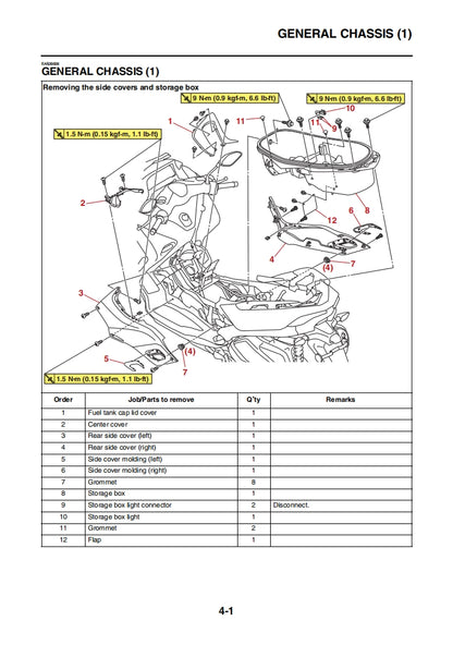 2021 Tricity 300 Service Manual Vehicle parts disassembly diagram fault code query vehicle torque data and circuit diagram