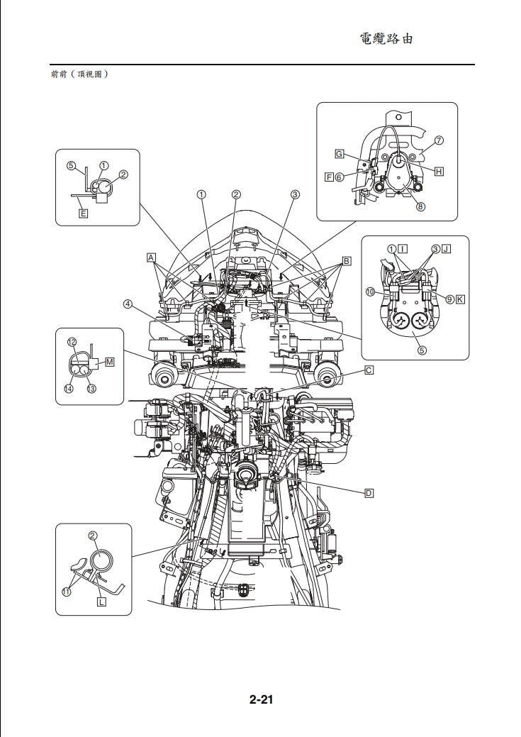 適用於雅馬哈2021 Tricity 300維修參考資料（含英文原文與繁體譯文，含扭矩、電路、故障碼）
