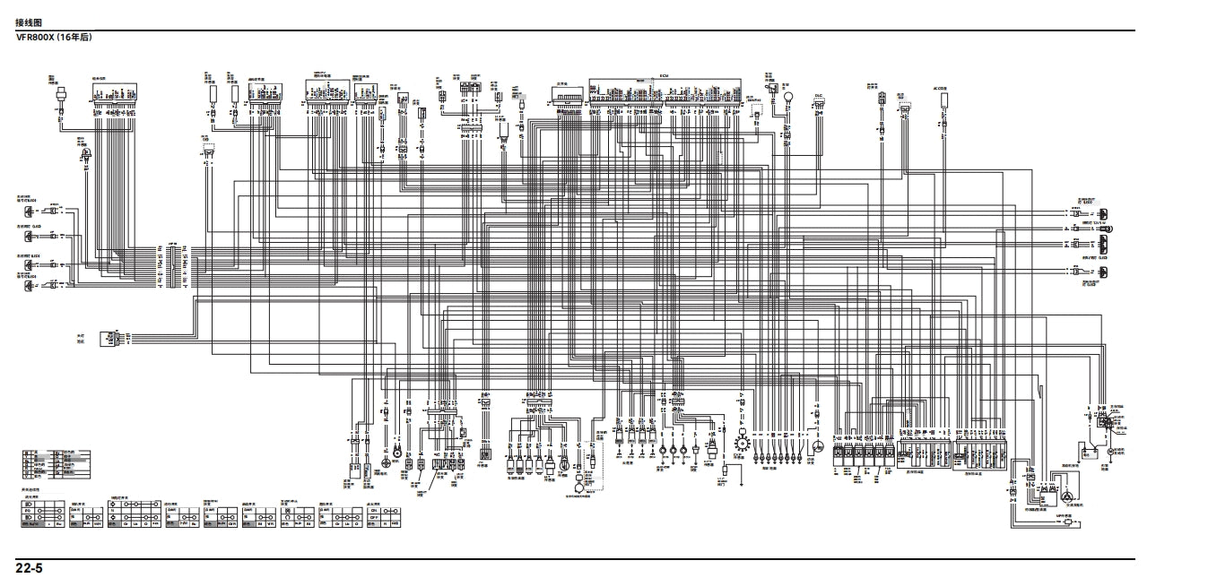 適用於2014-2017本田vfr800f vfr800x維修參考資料（含英文原文與繁體譯文，含扭矩、電路、故障碼）