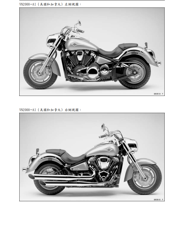 2004川崎 VN2000維修手冊 PDF（英文＋繁體）｜全車拆解圖｜扭力規格｜原廠維修資料與 DIY 保養指南